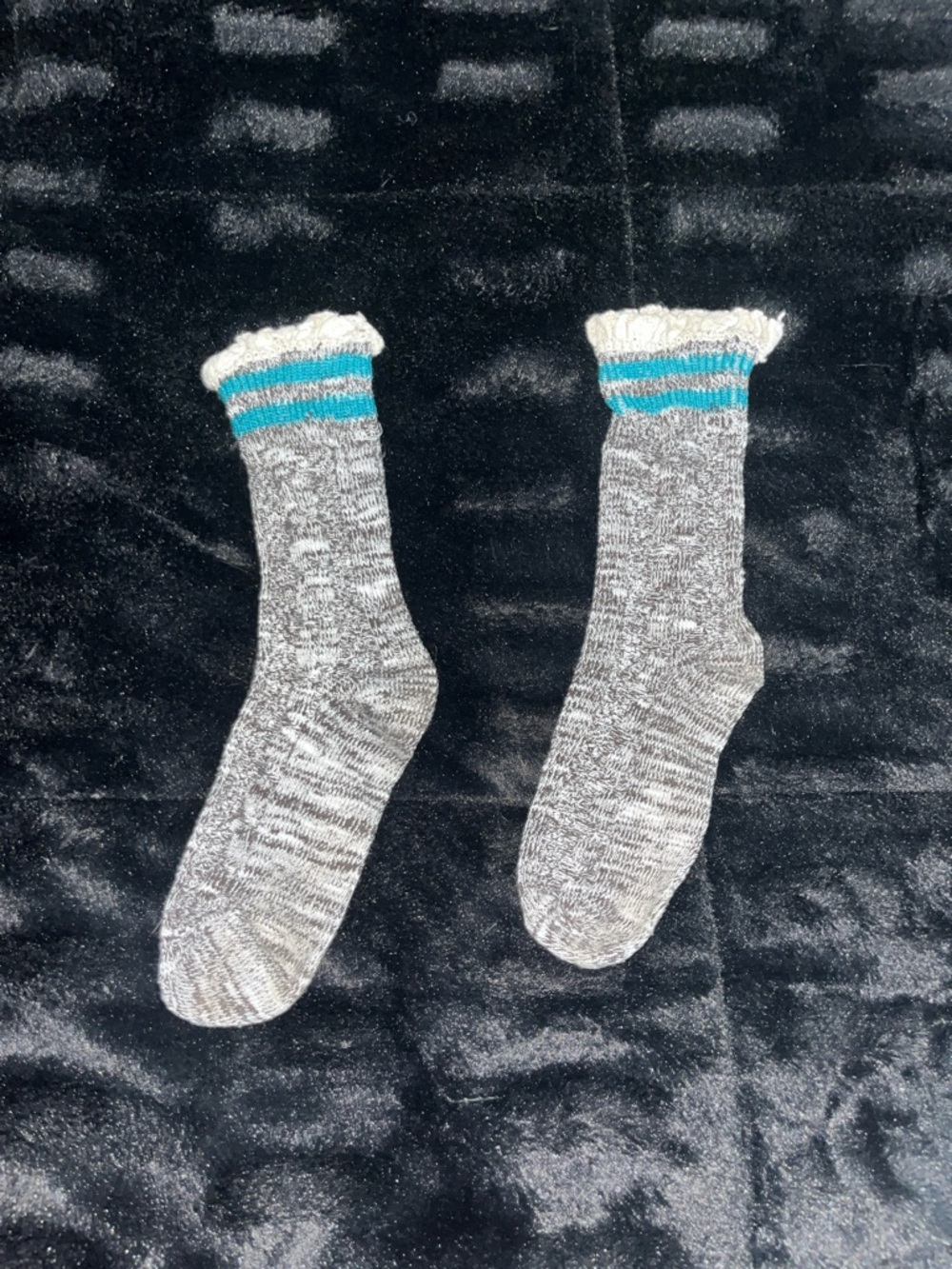 Free people sweater ruffle socks